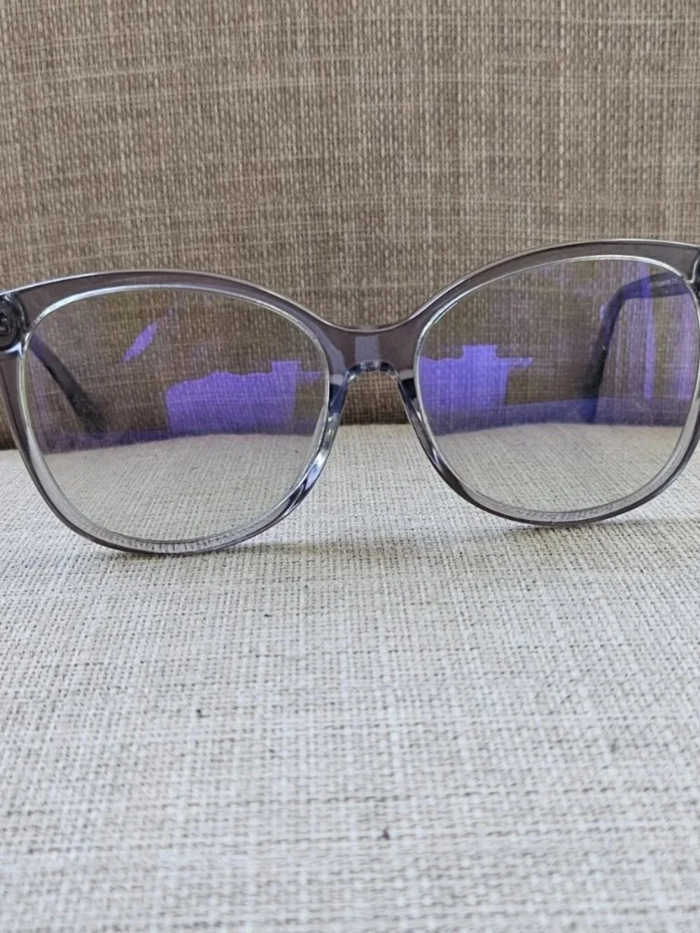 Coach Eyeglasses Frame Transparent Gray Eyewear HC8271 L1101 Glasses Frame only